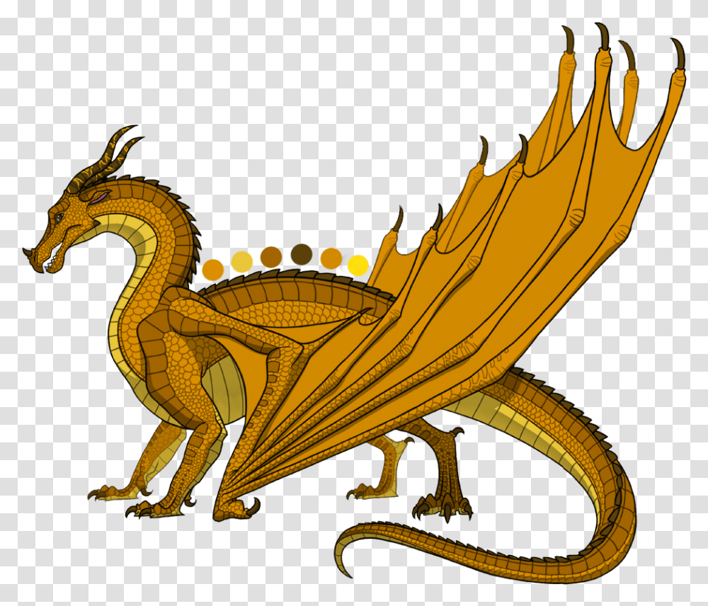 Soar Is A Golden Orange Male Skywing With Warm Orange Les Royaumes De Feu Pril, Dragon, Dinosaur, Reptile Transparent Png