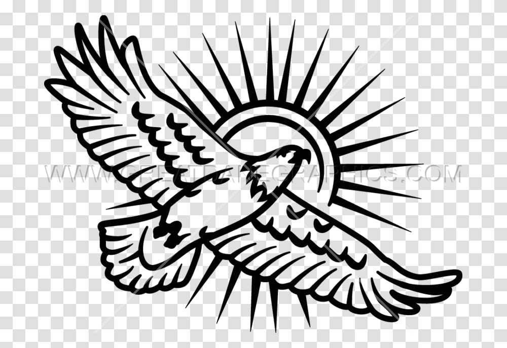 Soaring Metal Eagle Sun Smoking A Joint, Emblem, Insect, Invertebrate Transparent Png