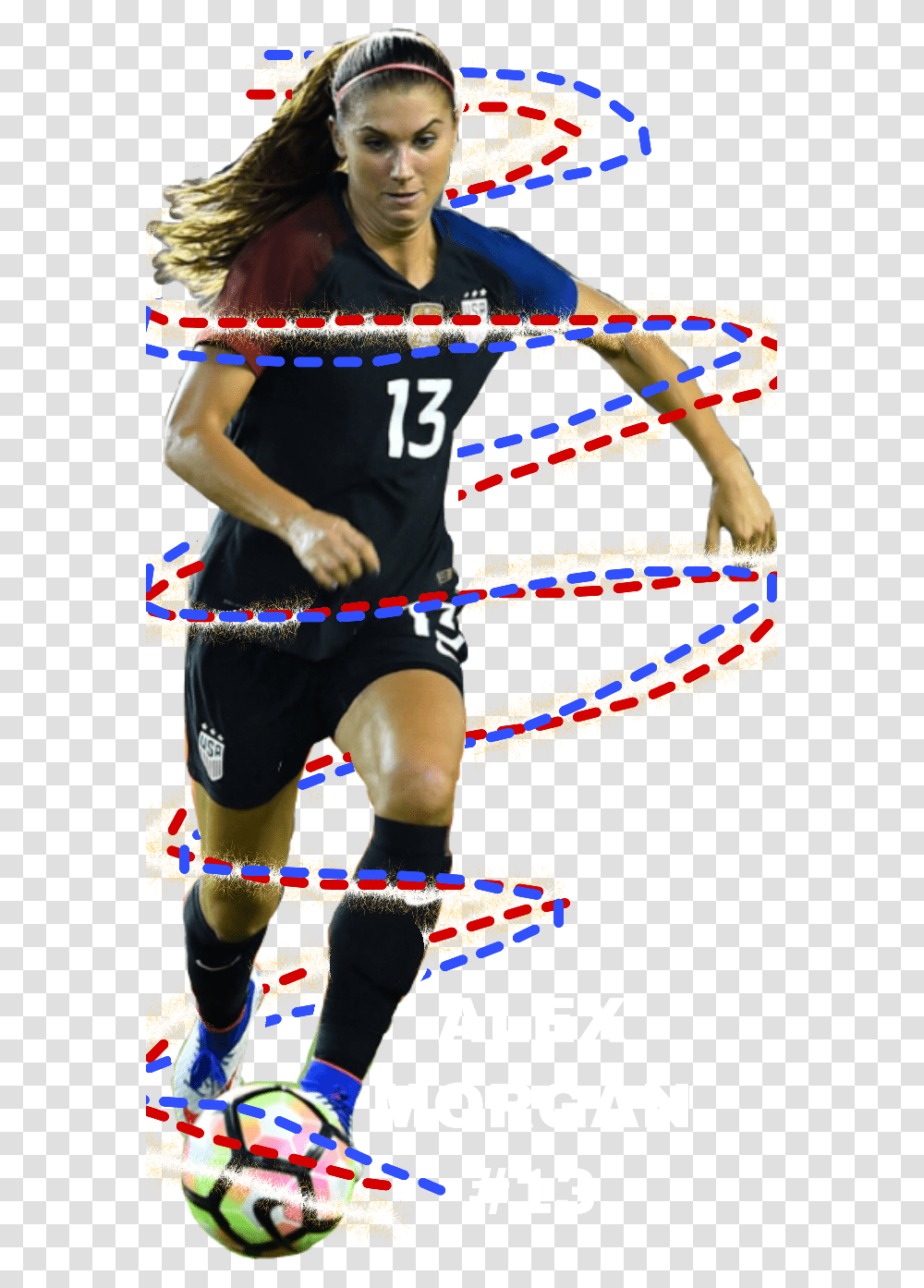 Soccer Alexmorgan Freetoedit Athlete, Person, Soccer Ball, Team Sport, People Transparent Png