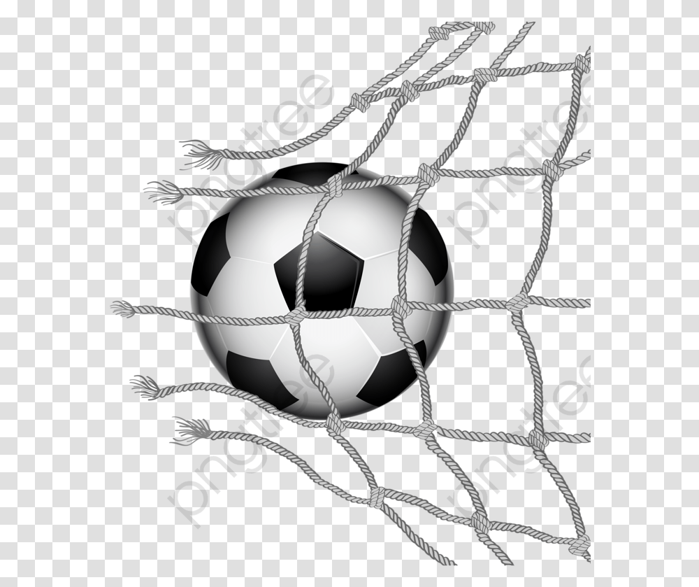 Soccer Ball Crashed Through The Net Koora Shoot, Football, Team Sport, Sports, Badminton Transparent Png