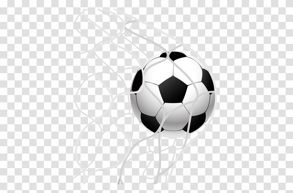 Soccer Ball Goal In A Net Clip Art Gallery, Football, Team Sport, Sports, Badminton Transparent Png
