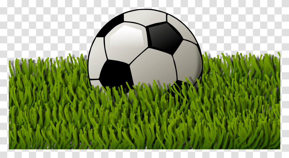 Soccer Ball On Grass Clipart, Football, Team Sport, Sports Transparent Png