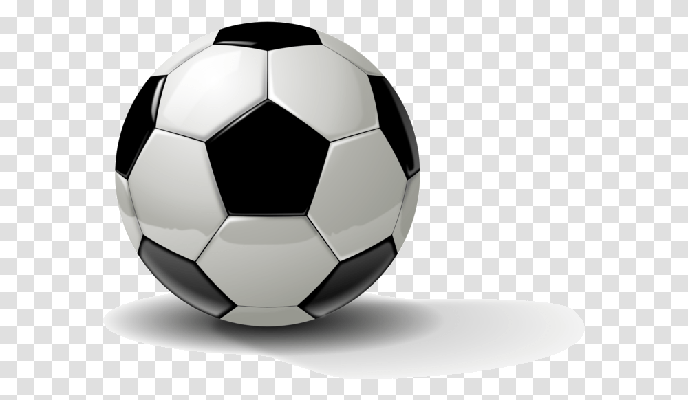 Soccer Ball Public Domain Clip Art Image Black And Soccer Ball With Shadow, Football, Team Sport, Sports Transparent Png
