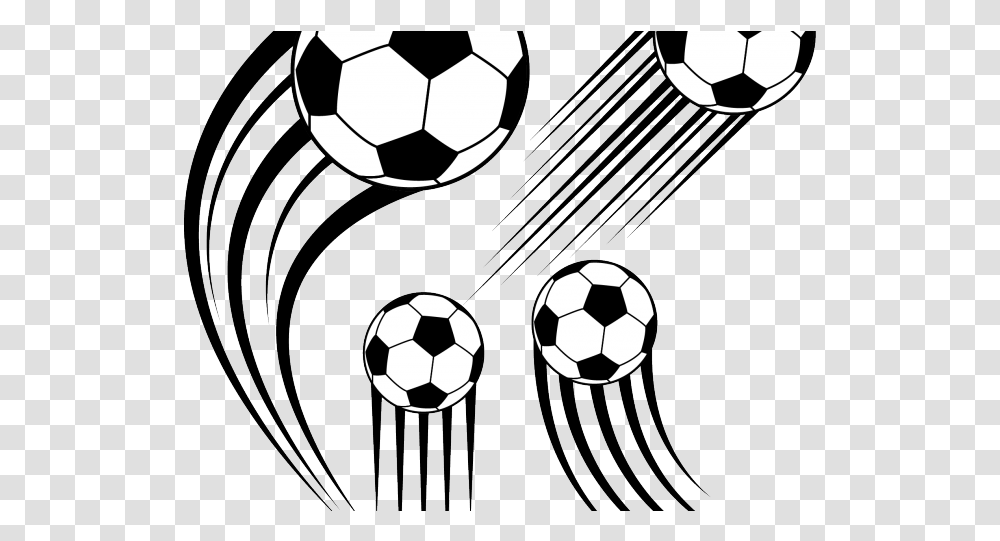 Soccer Ball Vector Flying Soccer Ball, Football, Team Sport, Sports, Leisure Activities Transparent Png
