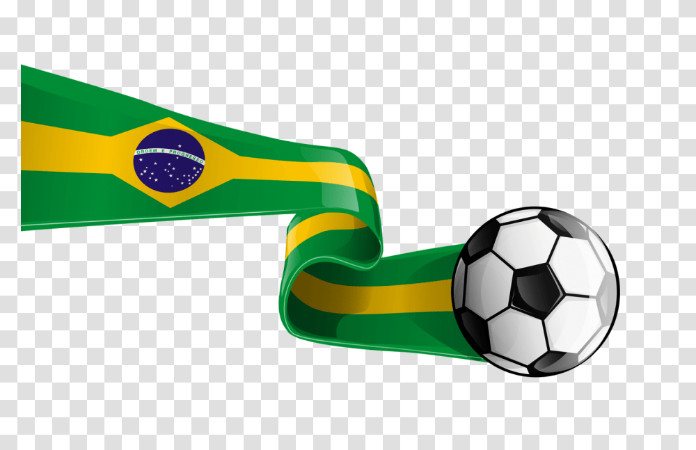 Soccer Ball With Brazilian Flag Clipart Picture, Football, Team Sport, Sports, Strap Transparent Png