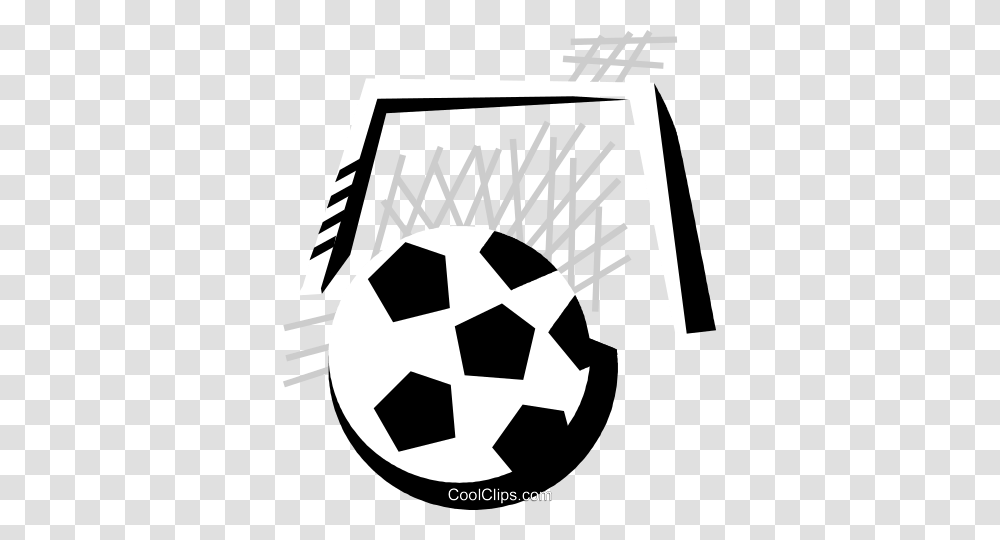 Soccer Ball With Soccer Net Royalty Free Vector Clip Art, Football, Team Sport, Sports Transparent Png