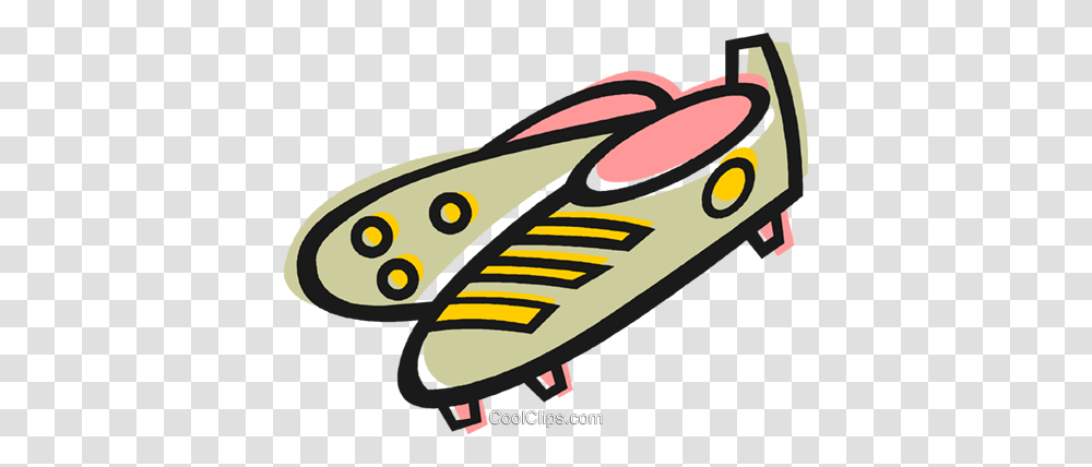 Soccer Cleats Royalty Free Vector Clip Art Illustration, Vehicle, Transportation, Aircraft, Boat Transparent Png
