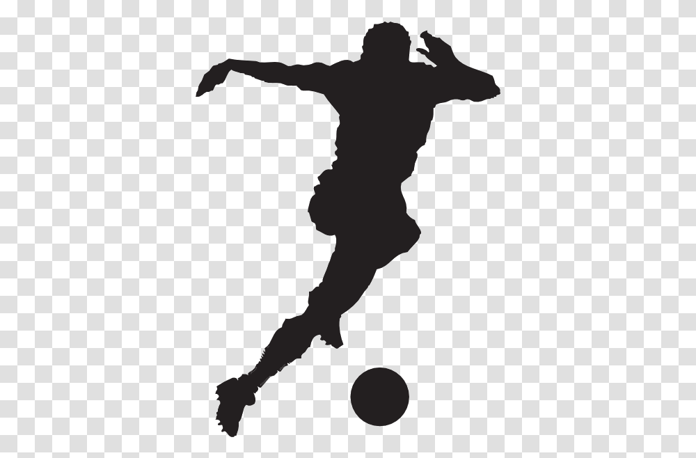 Soccer Cliparts Silhouette Free Best Soccer Black And White, Person, Sport, People, Leisure Activities Transparent Png