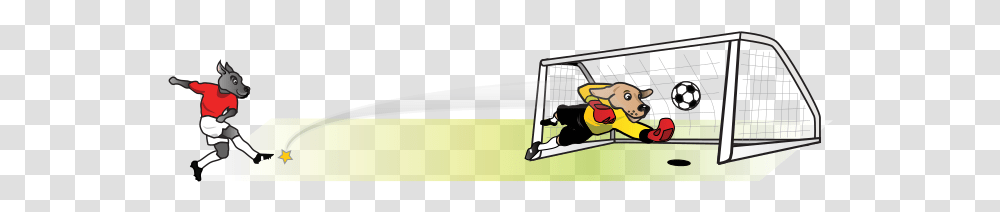 Soccer Dog Striker Kicking At Goal Football, Aircraft, Vehicle, Transportation, Airplane Transparent Png