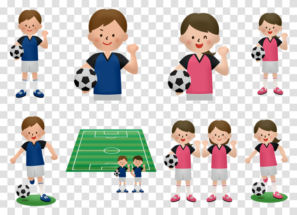 Soccer Girl Lasten Jalkapallo, Person, People, Team Sport, Kid Transparent Png