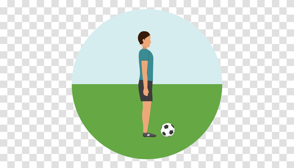 Soccer Icon Kick American Football, Person, Soccer Ball, Team Sport, People Transparent Png