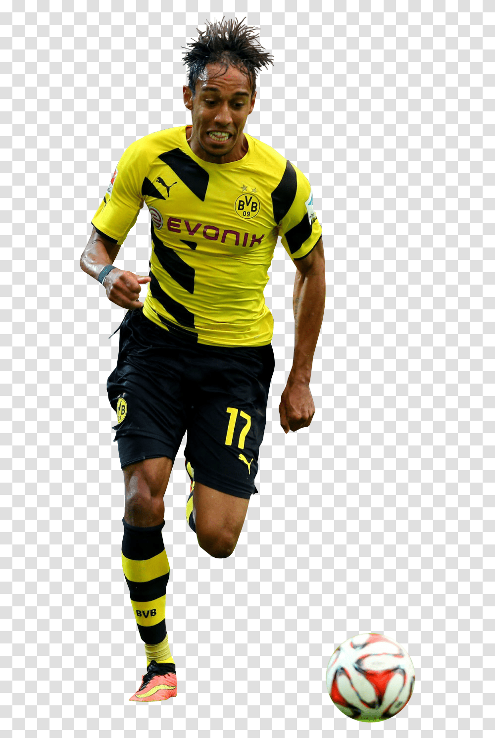 Soccer Player Aubameyang, Shorts, Person, Soccer Ball Transparent Png