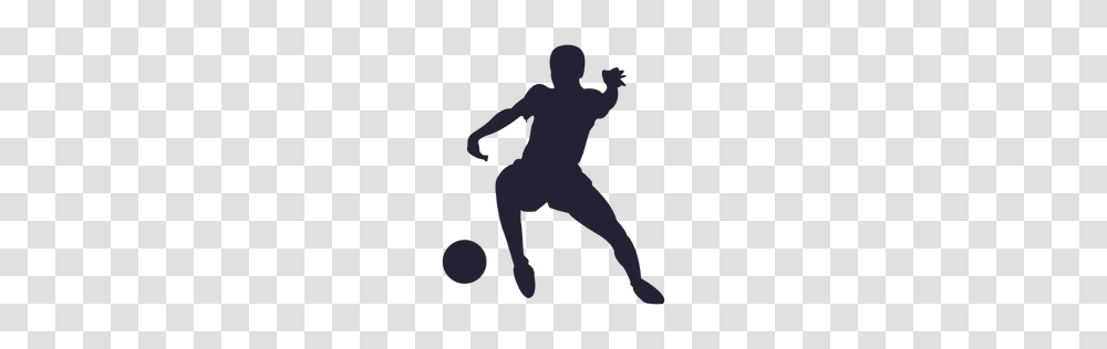 Soccer Player Hitting Ball, Person, Silhouette, People, Sport Transparent Png