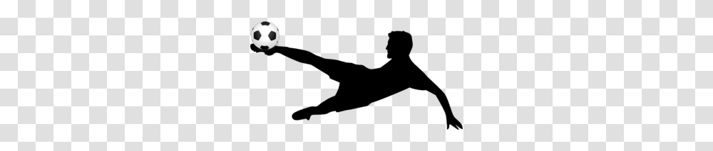 Soccer Player Kicking A Soccer Ball Clip Art, Football, Team Sport, Sports, Gray Transparent Png