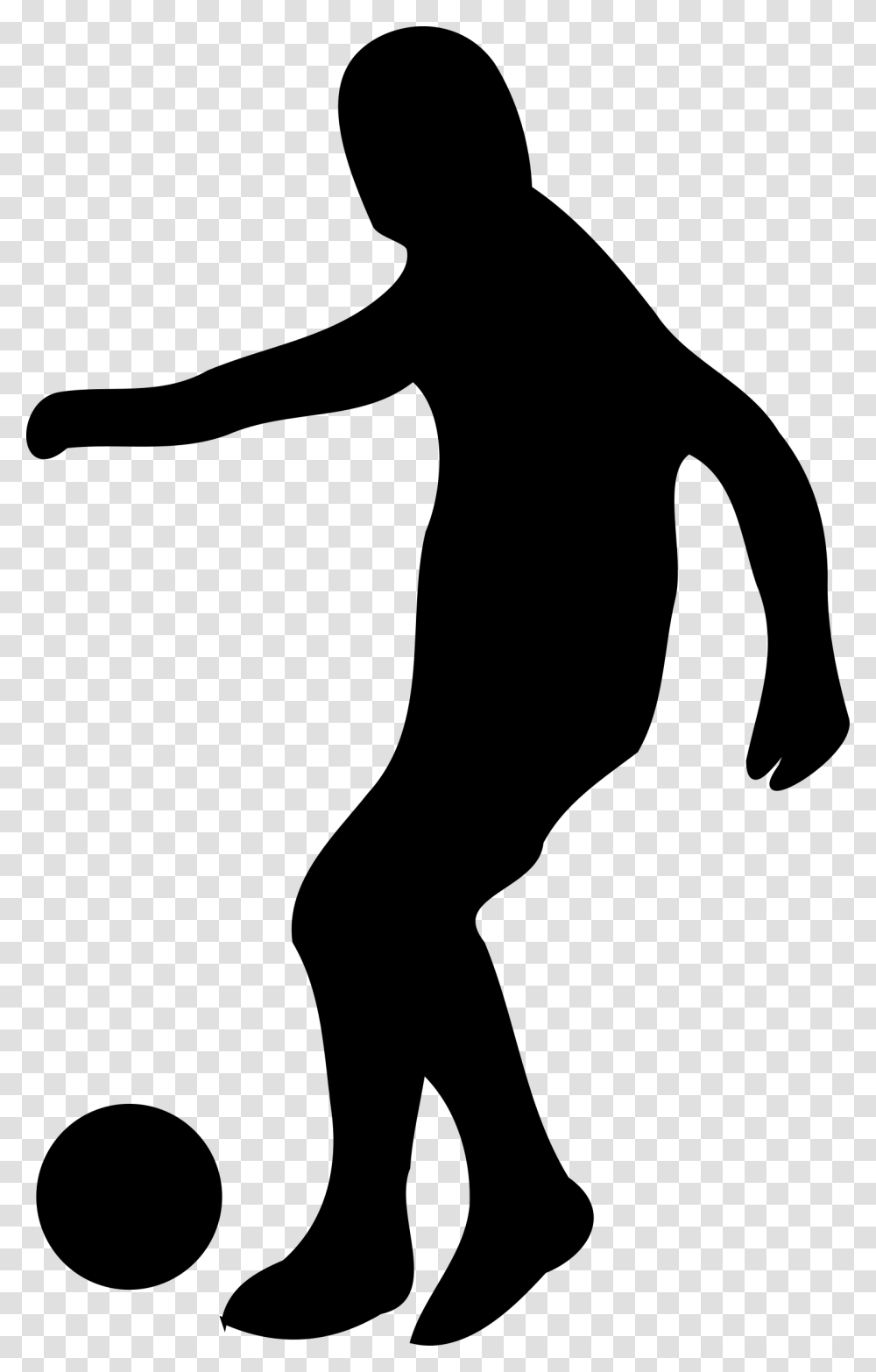 Soccer Player Silhouette, Gray, World Of Warcraft Transparent Png