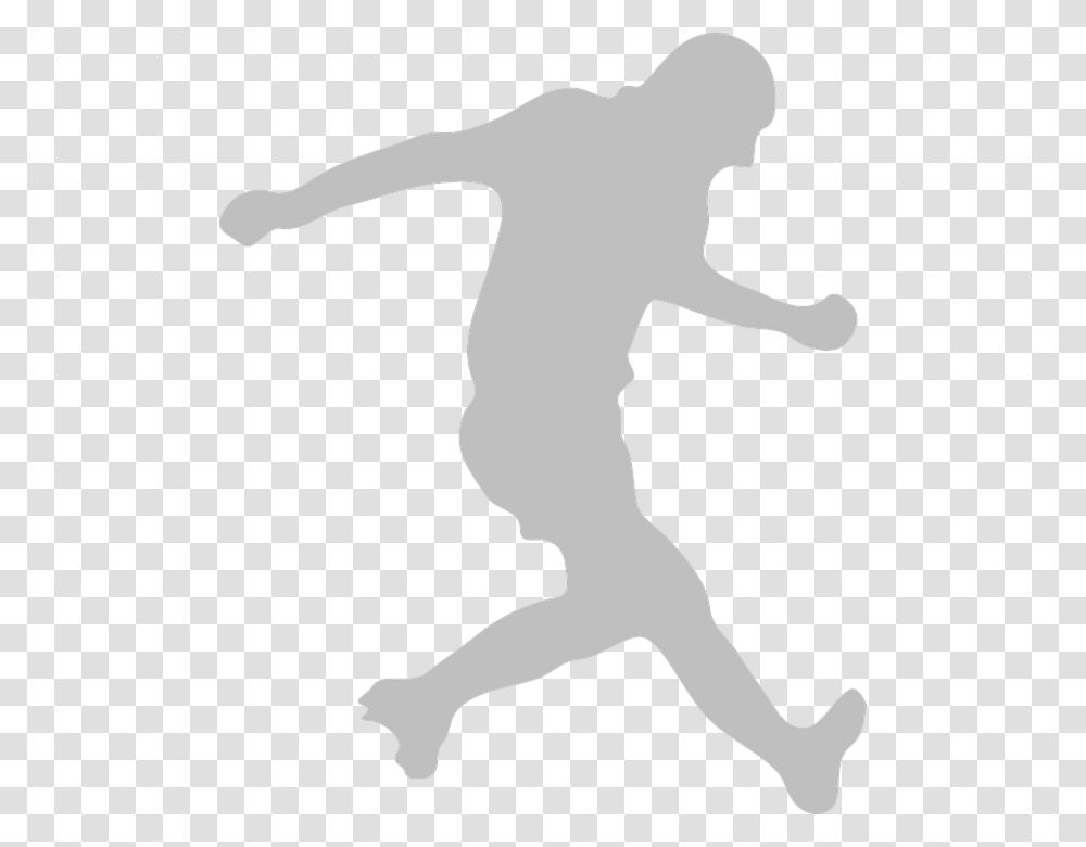 Soccer Player Silhouette, Person, Human, Dance, Stencil Transparent Png