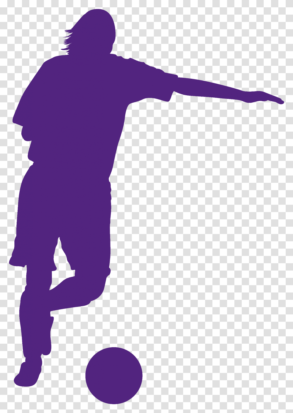 Soccer Player Women Black, Silhouette, Person, People, Sport Transparent Png