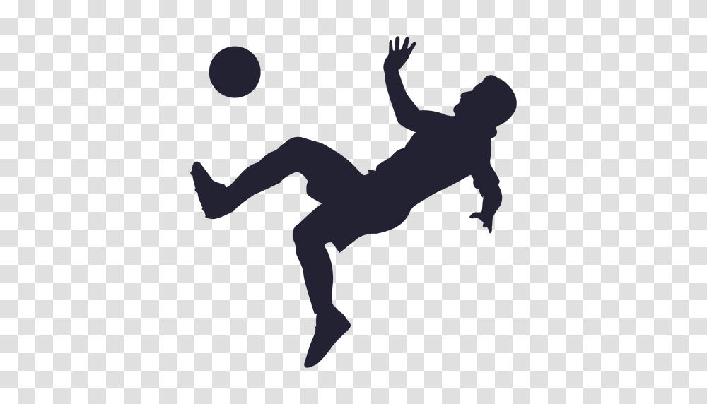 Soccer Shooting Silhouette, Kicking, Person, Human, People Transparent Png
