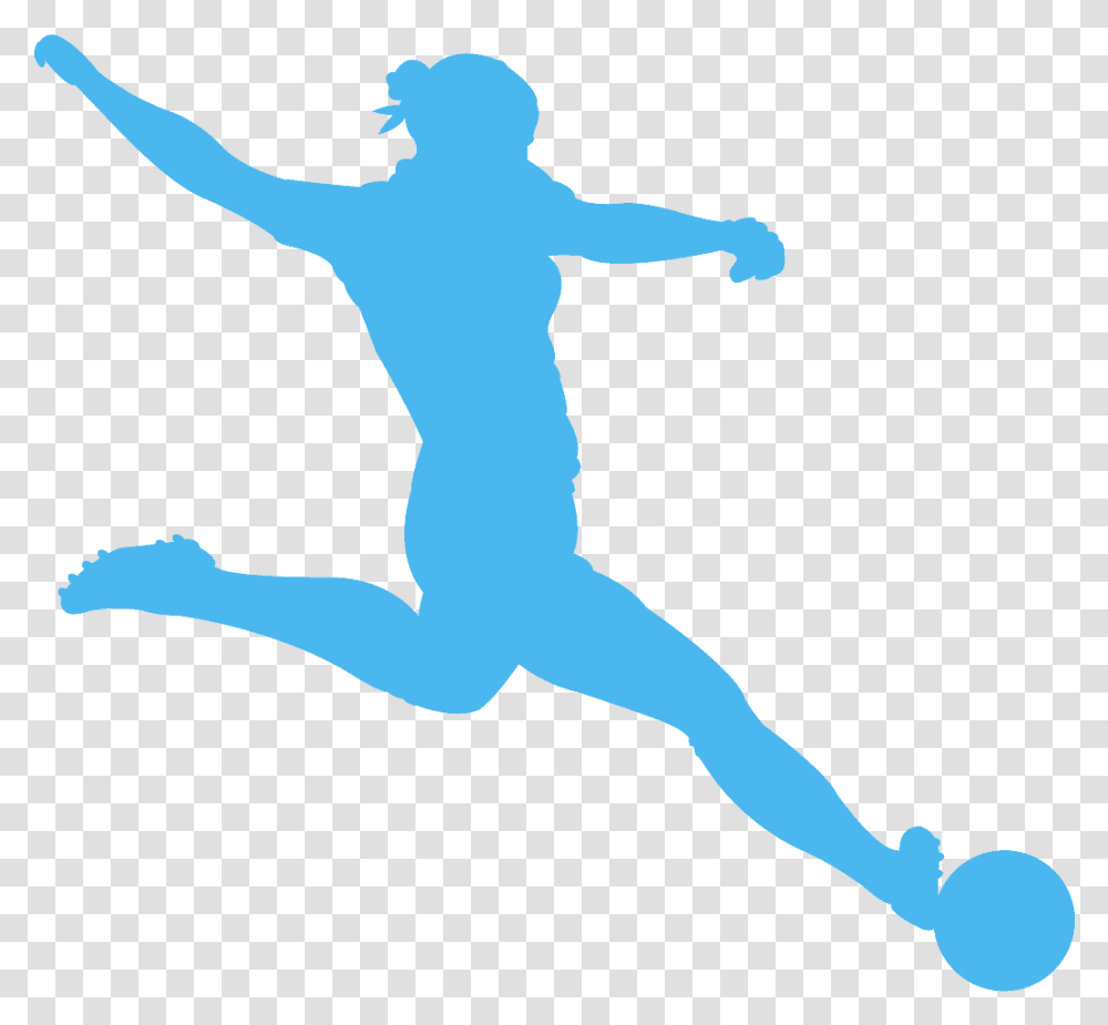 Soccer Silhouette Color Girl, Person, Human, Fencing, Sport Transparent Png