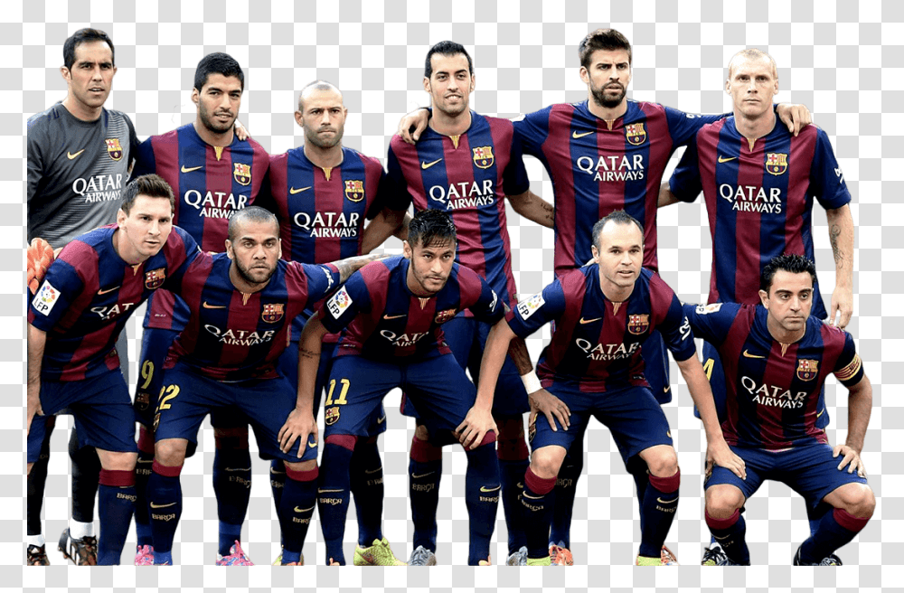 Soccer Team Barcelona Champions, Person, Human, People, Team Sport Transparent Png