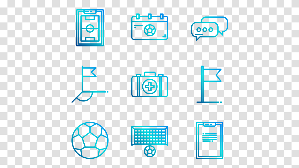 Soccer, Number, Pac Man Transparent Png