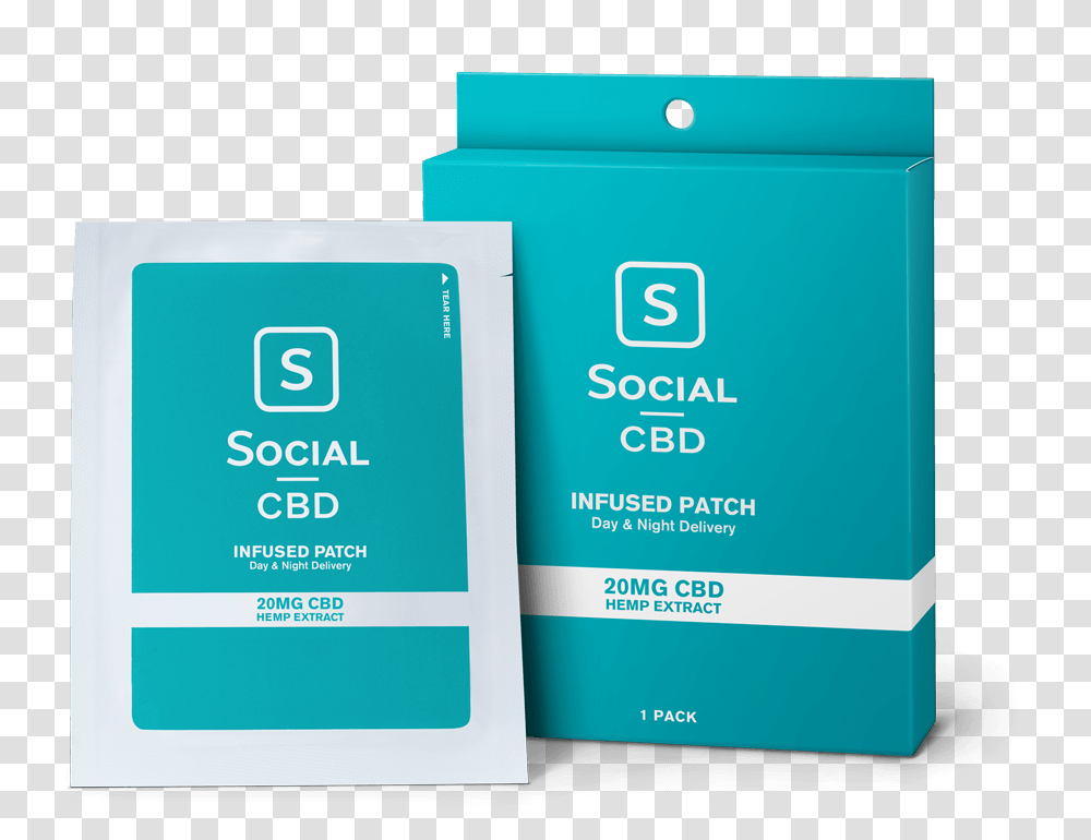 Social Cbd Patch 20mg 1pk Social Cbd Patches, Label, Bottle, Mailbox Transparent Png