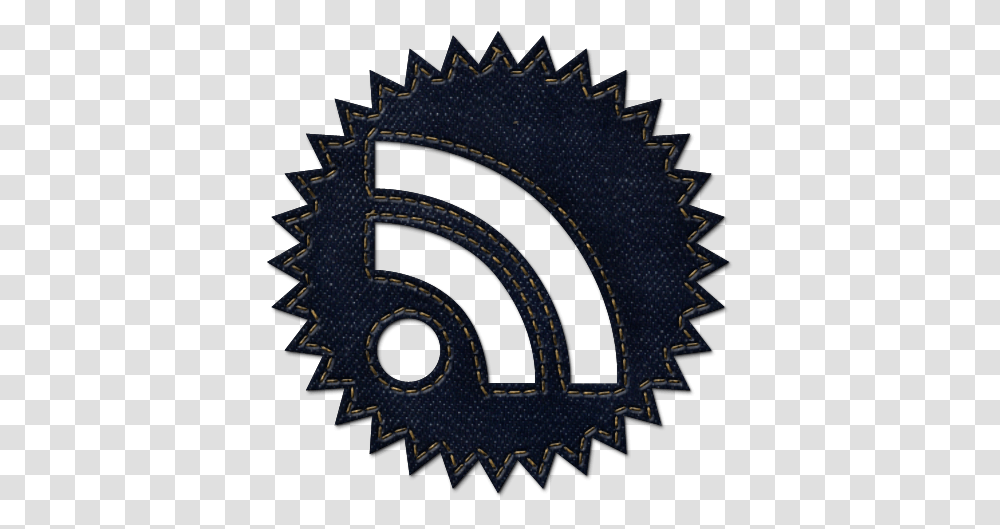 Social Denim Subscribe Badge Rss Feed Jean Icon Rss Icon, Gear, Machine, Apparel Transparent Png