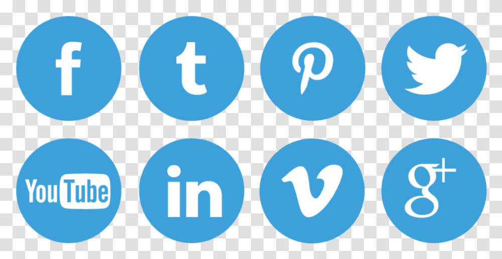 Social Icons Blue Social Media Logo, Number, Alphabet Transparent Png