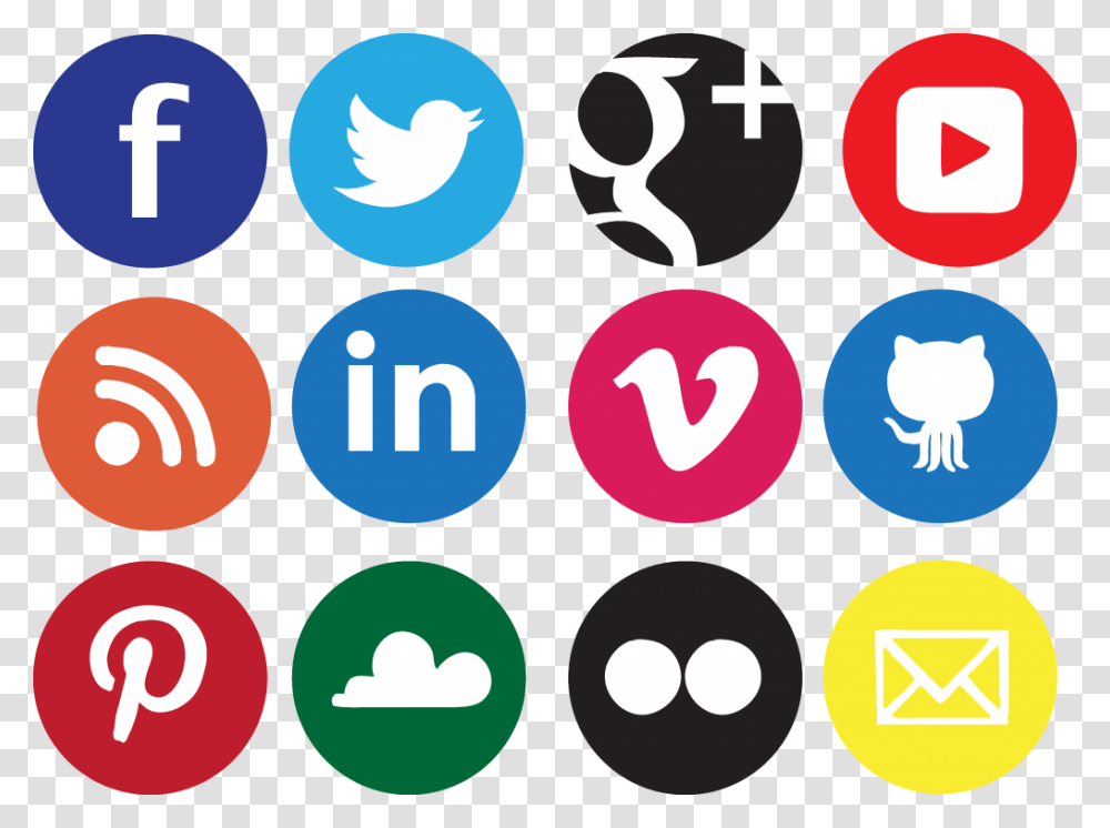 Social Icons In Image, Number, Alphabet Transparent Png