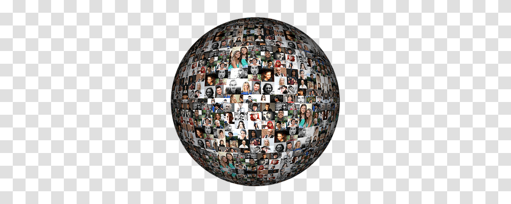Social Media Person, Sphere, Collage, Poster Transparent Png