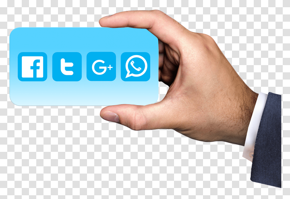 Social Media Business Man, Person, Human, Hand Transparent Png