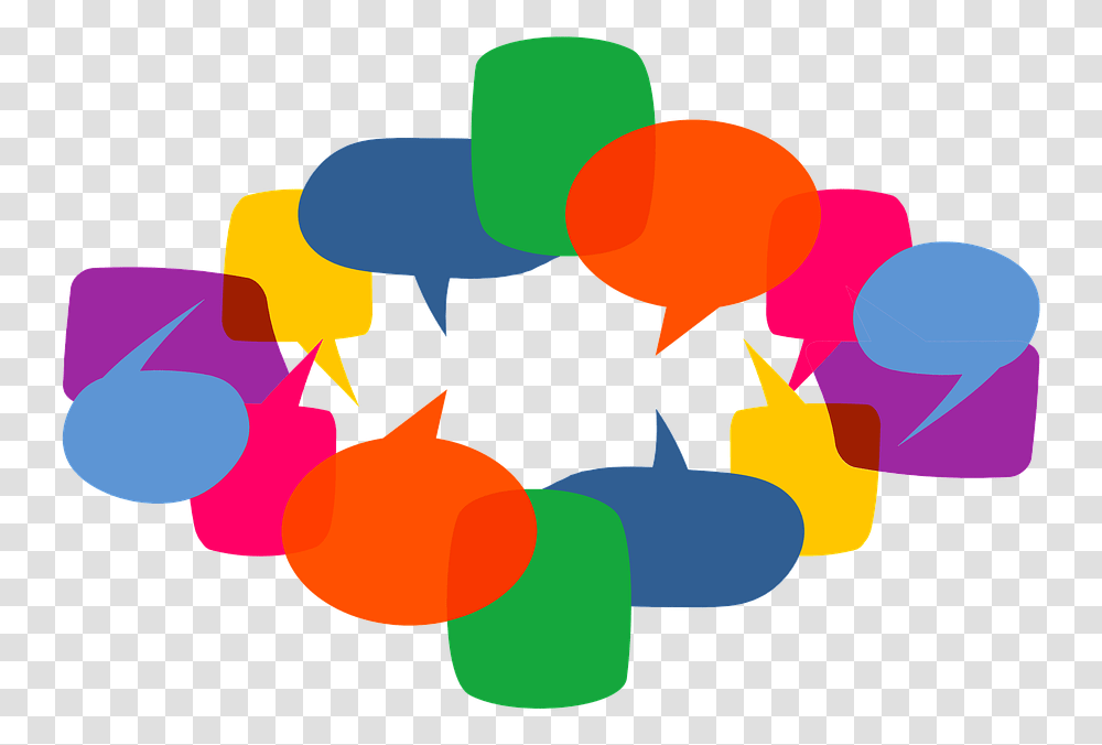 Social Media Communication Balloons Silhouettes Problem Solving Transparent Png