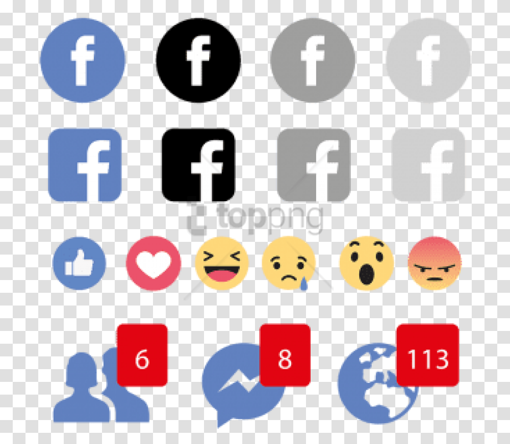 Social Media Emoji Icons, Number, Word Transparent Png