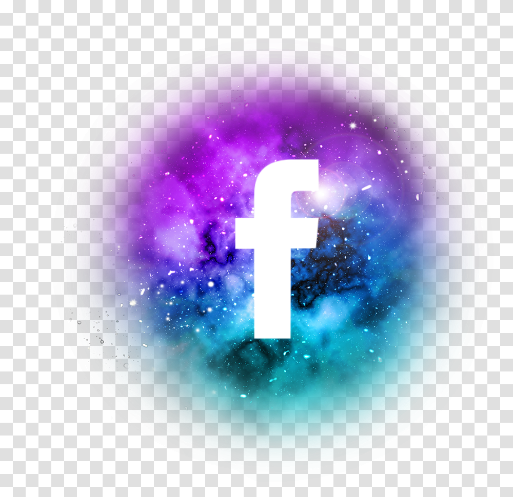 Social Media Galaxy Icons Facebook Logo In Galaxy, Sphere, Text, Number, Symbol Transparent Png