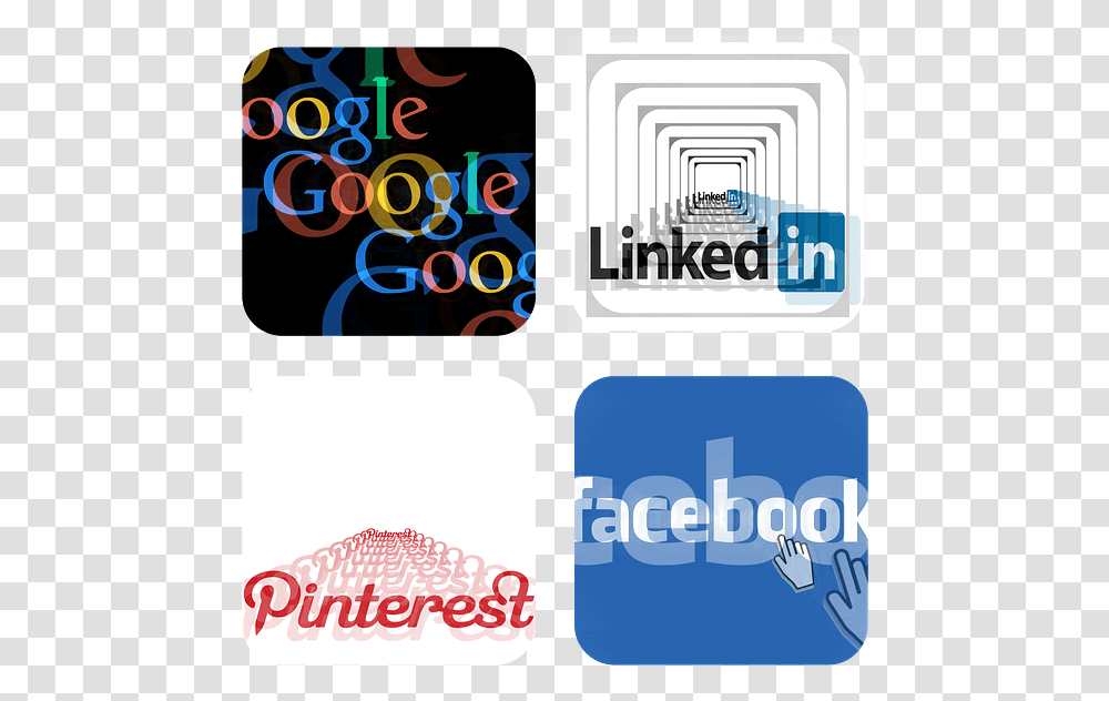 Social Media Google Linked In Facebook, Paper Transparent Png