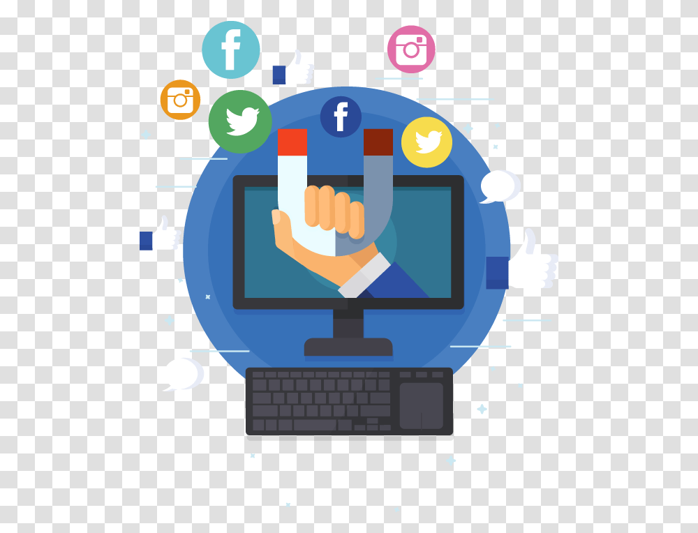 Social Media, Hand, Computer Keyboard, Hardware, Electronics Transparent Png