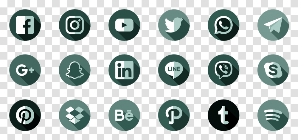 Social Media Icon 2018, Number, Bubble Transparent Png