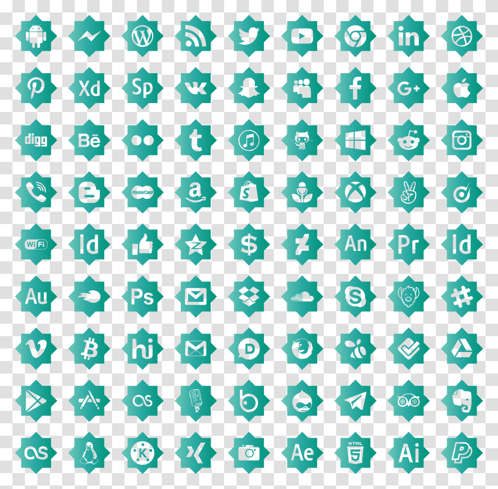 Social Media Icon Vector, Rug, Recycling Symbol, Pattern Transparent Png
