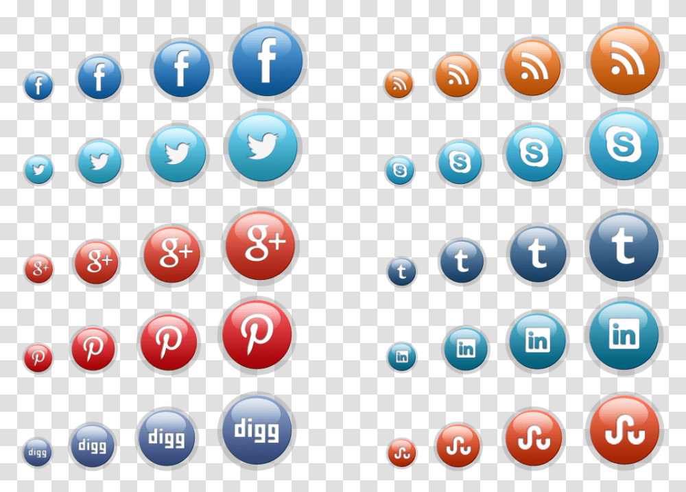 Social Media Icons 3d, Number, Electronics Transparent Png