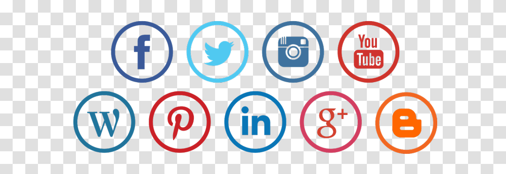 Social Media Icons Circle Image, Label, Alphabet, Number Transparent Png