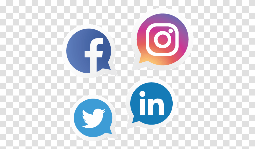 Social Media Icons Facebook And Instagram Icon, Word, Label, Light Transparent Png