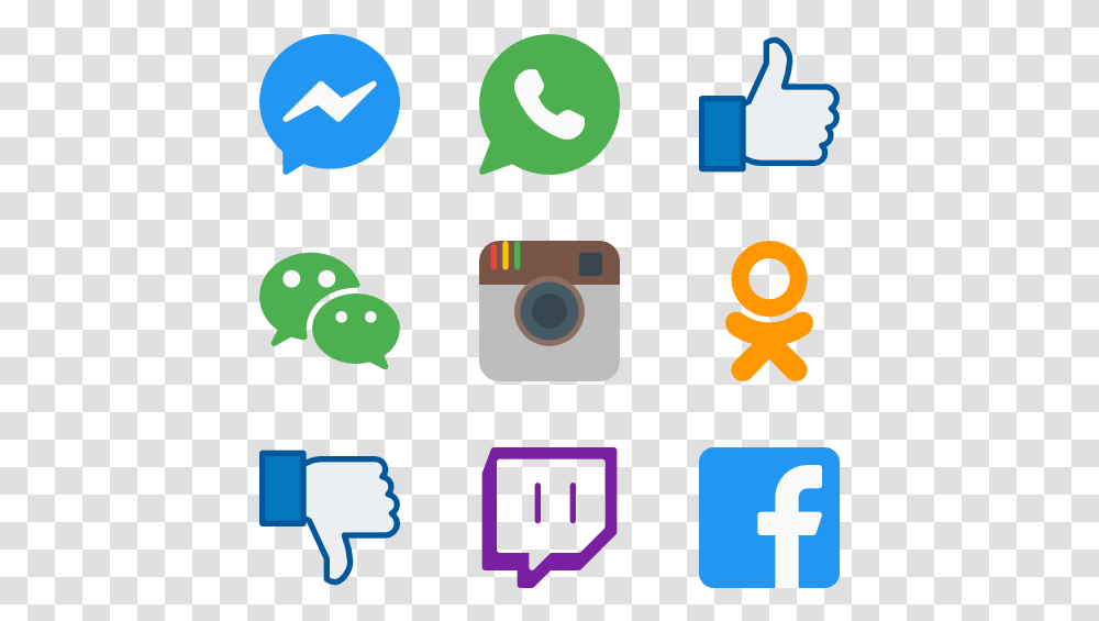 Social Media Icons Facebook Messenger, Electronics, Camera Transparent Png