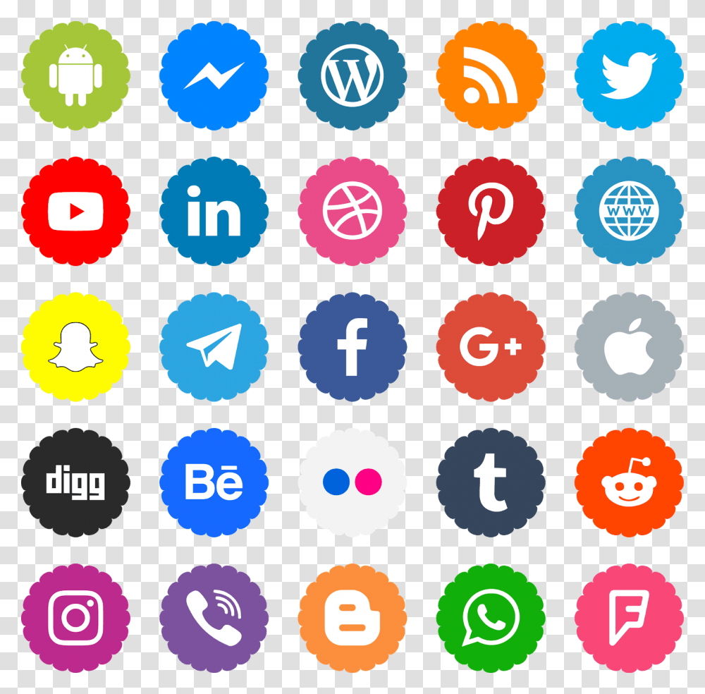 Social Media Icons Hd, Number, Rug Transparent Png