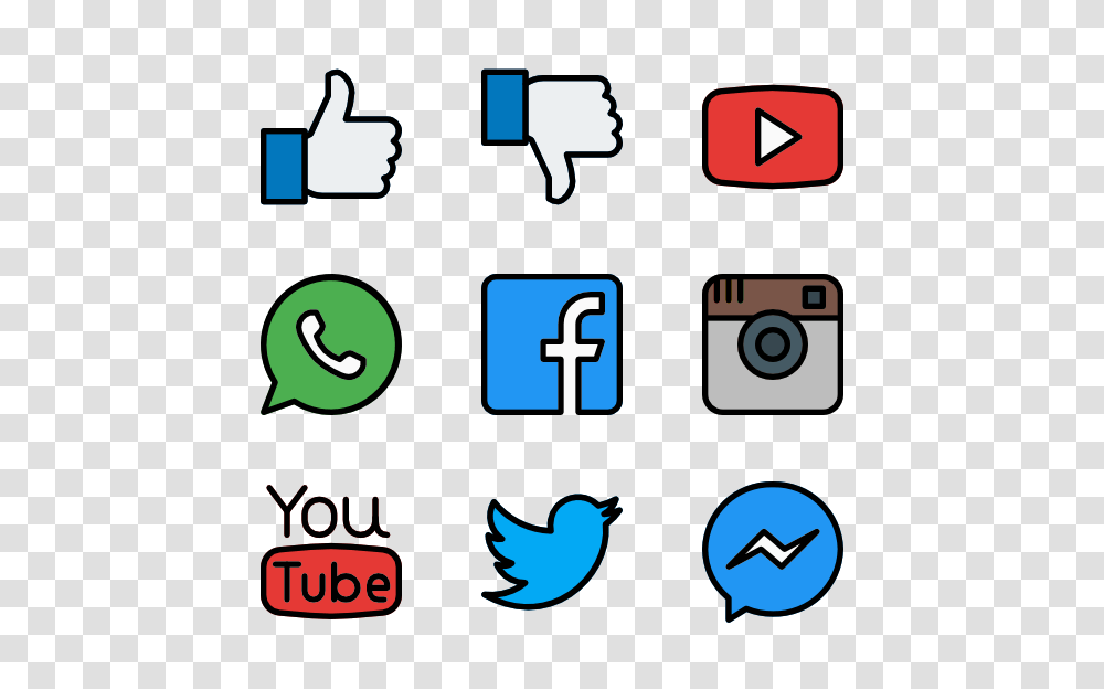 Social Media Icons Icon Packs, Alphabet, Word, Number Transparent Png