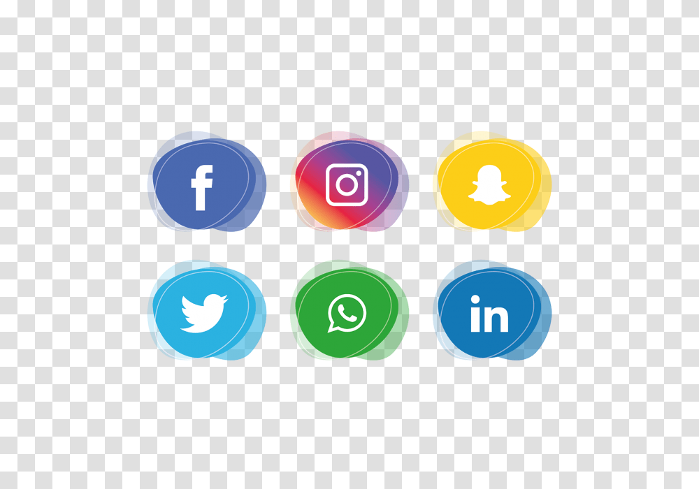 Social Media Icons Set Facebook Instagram Whatsapp Social, Logo, Label Transparent Png