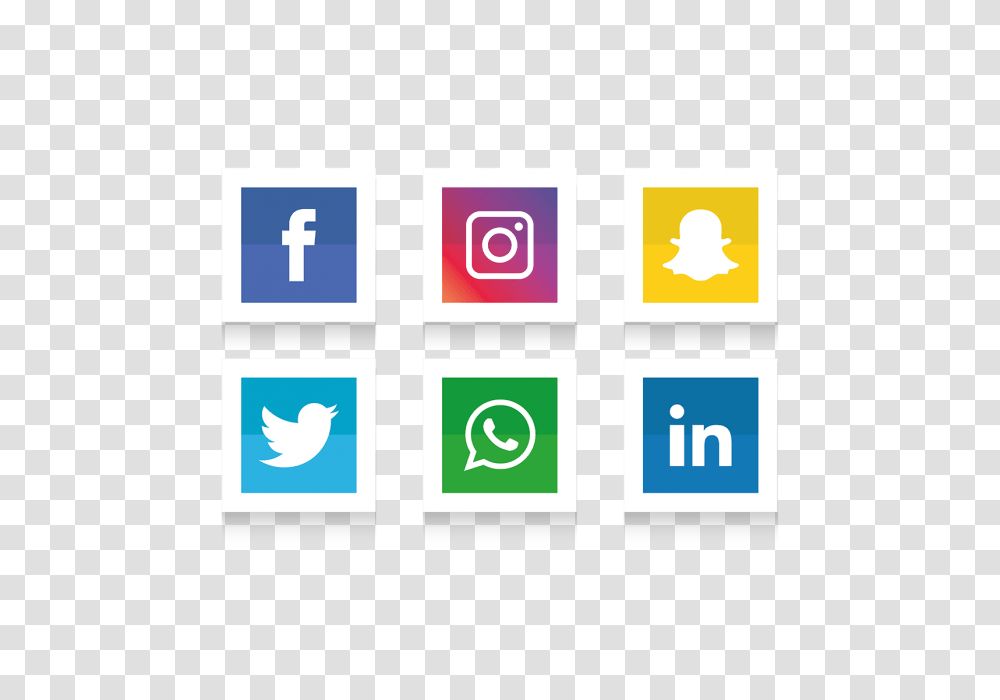 Social Media Icons Set Facebook Instagram Whatsapp Social, Word, Number Transparent Png