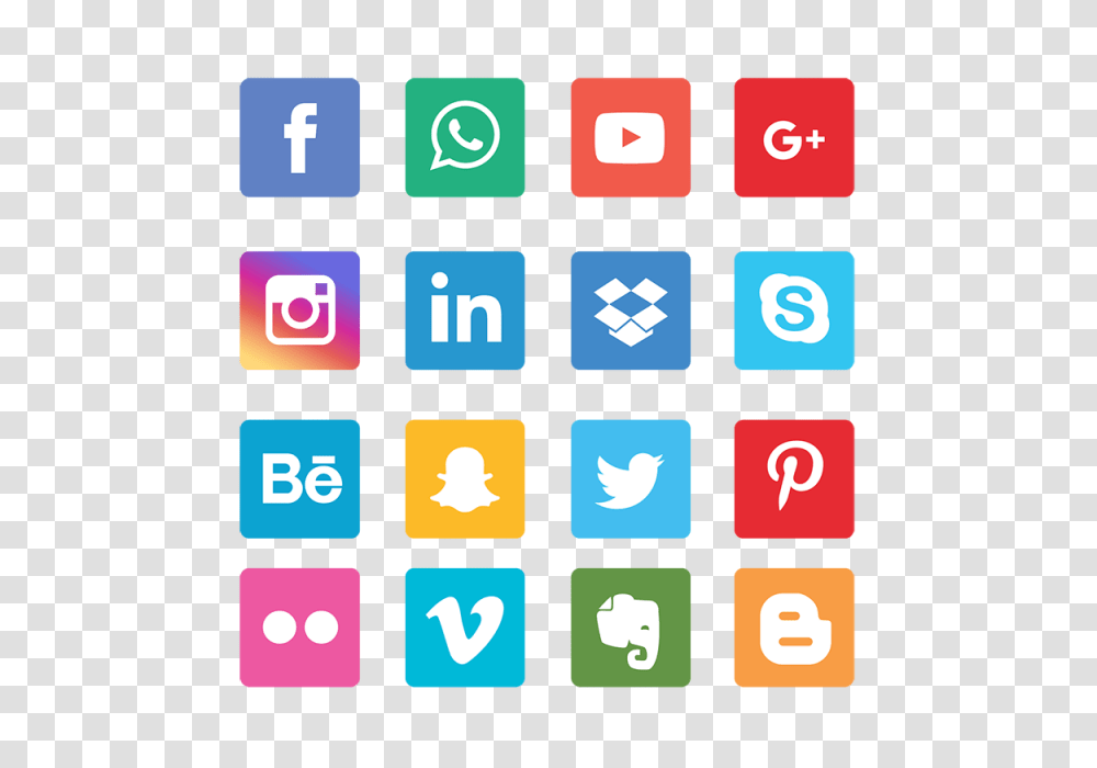 Social Media Icons Set Network Background Smiley Face Share, Word, Alphabet, Number Transparent Png