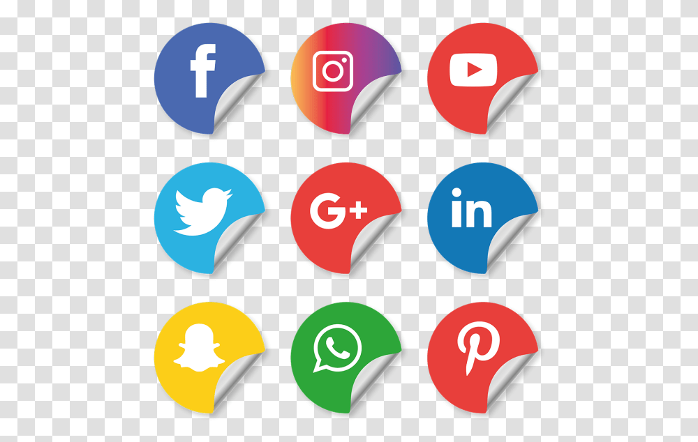 Social Media Icons Setfacebook Instagram Whatsapp Background Social Media Logos, Label, Number Transparent Png