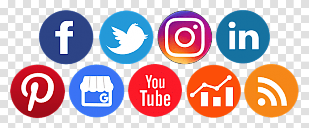 Social Media Icons Social Media Platforms Logos, Light Transparent Png