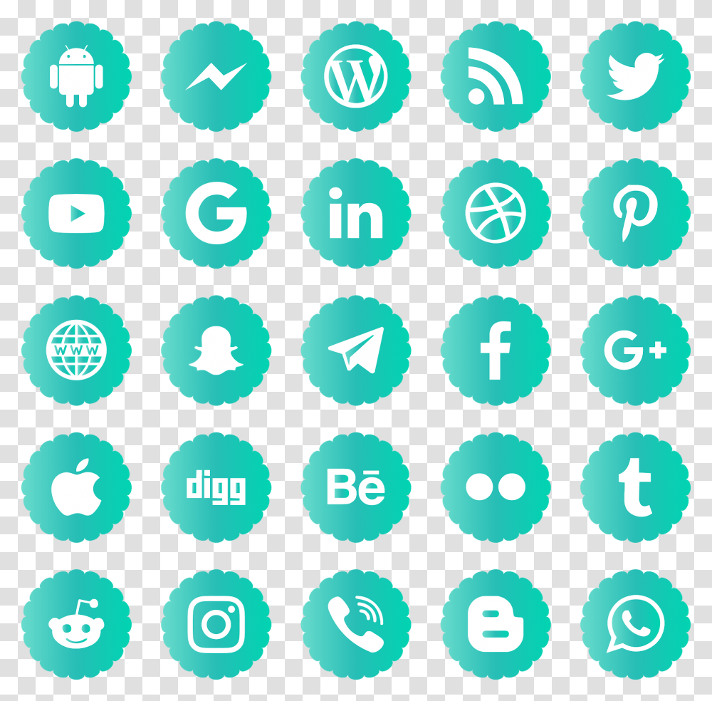 Social Media Icons Svg Eps Psd Ai Vector Social Media Logo Hd, Rug, Number Transparent Png